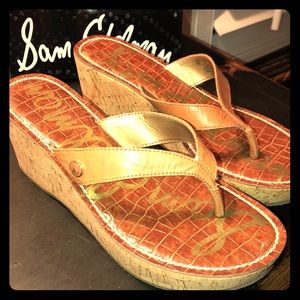 Tan Wedge, 3in Heel, Like New